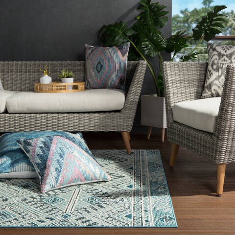 Jaipur Living Rhythmik By Nikki Chu Blue 40 X 58 Area Rug RUG145830 803-139392 Image 7