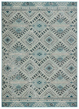 Jaipur Living Rhythmik by Nikki Chu Blue Rectangle 4x6 ft Polypropylene Carpet 139392