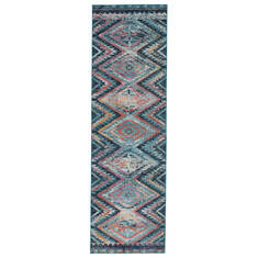 Jaipur Living Rhythmik by Nikki Chu Blue Runner 6 to 9 ft Polypropylene Carpet 139401