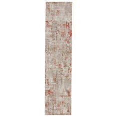 Jaipur Living Valentia Beige Runner 10 to 12 ft Polyester and Viscose Carpet 139671