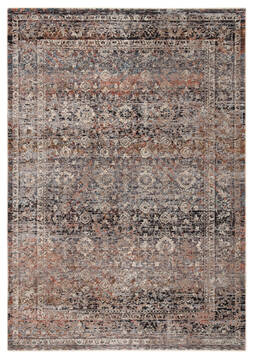 Jaipur Living Valentia Grey Rectangle 6x9 ft Polyester and Viscose Carpet 139677