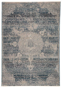 Jaipur Living Valentia Blue Rectangle 6x9 ft Polyester and Viscose Carpet 139681