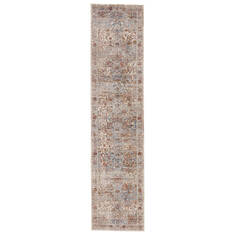 Jaipur Living Valentia Grey Runner 10 to 12 ft Polyester and Viscose Carpet 139703
