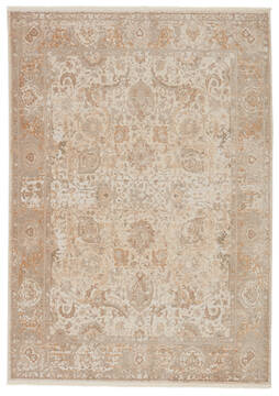 Jaipur Living Vienne Beige Runner 10 to 12 ft Polyester and Viscose Carpet 139748
