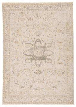 Jaipur Living Vienne White Rectangle 10x12 ft Polyester and Viscose Carpet 139759