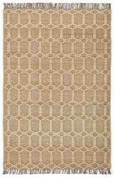 Jaipur Living Westerly Beige Rectangle 2x3 ft Cotton and Jute Carpet 139892