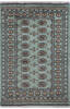 Bokhara Blue Hand Knotted 41 X 61  Area Rug 700-139930 Thumb 0