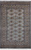 Bokhara Grey Hand Knotted 40 X 62  Area Rug 700-139931 Thumb 0