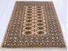 Bokhara Beige Hand Knotted 41 X 60  Area Rug 700-139933 Thumb 1