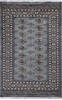 Bokhara Grey Hand Knotted 40 X 63  Area Rug 700-139934 Thumb 0