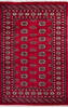 Bokhara Red Hand Knotted 40 X 62 Area Rug 700-139935 Thumb 0