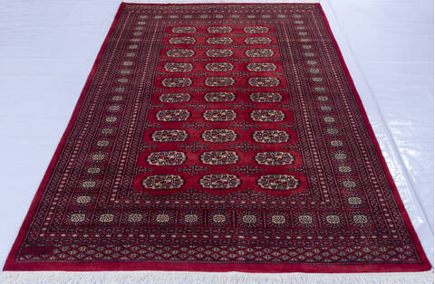 Bokhara Red Hand Knotted 51 X 80 Area Rug 700-139936 Image 1