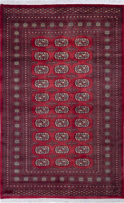 Bokhara Red Hand Knotted 51 X 80 Area Rug 700-139936 Image 0