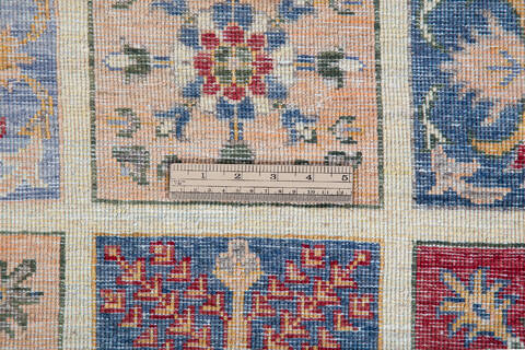 Chobi Beige Round Hand Knotted 69 X 69 Area Rug 700-139940 Image 5