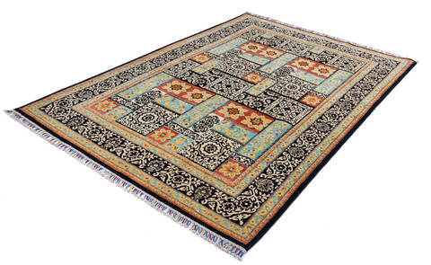 Chobi Black Hand Knotted 56 X 711 Area Rug 700-139944 Image 2