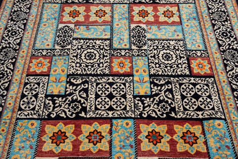 Chobi Black Hand Knotted 56 X 711 Area Rug 700-139944 Image 3