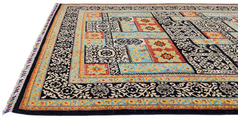 Chobi Black Hand Knotted 56 X 711 Area Rug 700-139944 Image 4