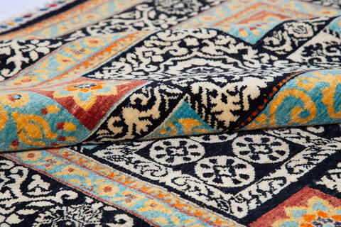 Chobi Black Hand Knotted 56 X 711 Area Rug 700-139944 Image 5