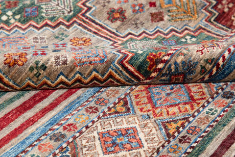 Chobi Multicolor Hand Knotted 50 X 66 Area Rug 700-139950 Image 6
