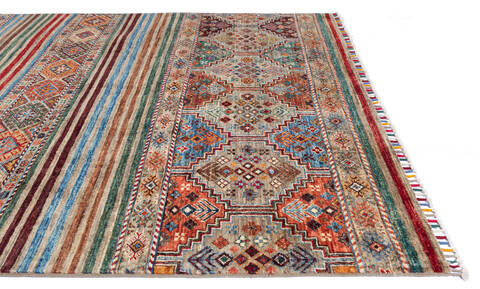 Chobi Multicolor Hand Knotted 50 X 66 Area Rug 700-139950 Image 7
