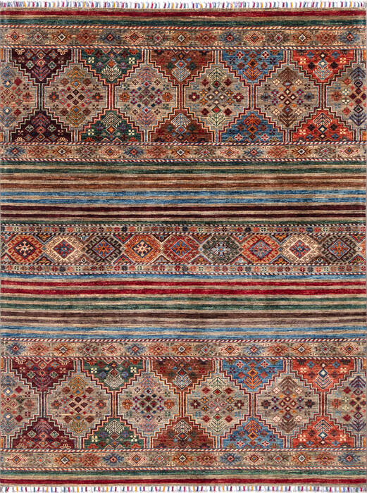 Chobi Multicolor Hand Knotted 50 X 66 Area Rug 700-139950 Image 0