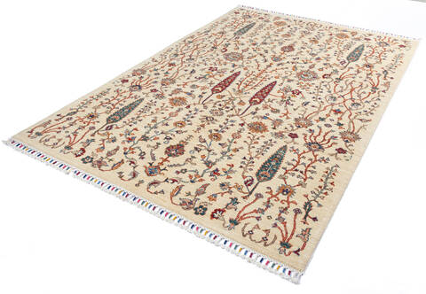 Chobi Beige Hand Knotted 57 X 711 Area Rug 700-139952 Image 2