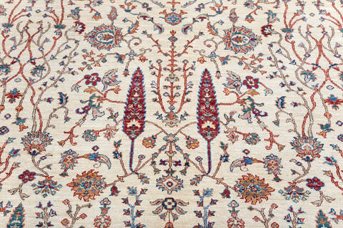 Chobi Beige Hand Knotted 57 X 711 Area Rug 700-139952 Image 3