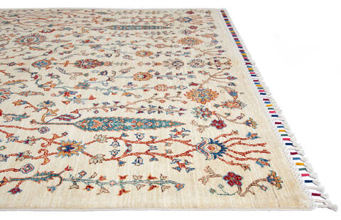 Chobi Beige Hand Knotted 57 X 711 Area Rug 700-139952 Image 6