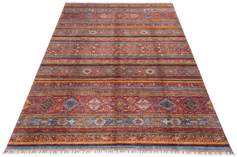 Chobi Multicolor Hand Knotted 81 X 114 Area Rug 700-139955 Image 1