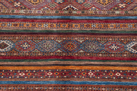 Chobi Multicolor Hand Knotted 81 X 114 Area Rug 700-139955 Image 2