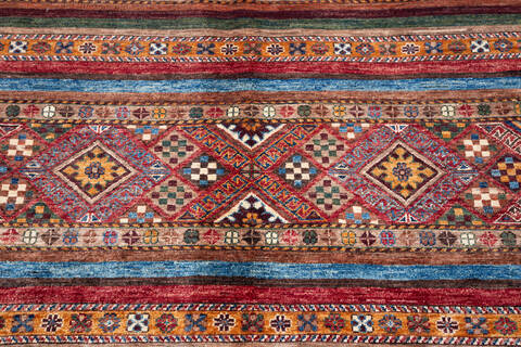 Chobi Multicolor Hand Knotted 81 X 114 Area Rug 700-139955 Image 5