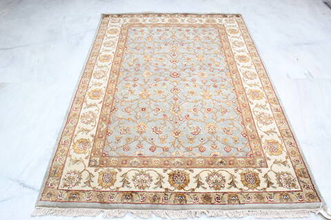 Jaipur Blue Hand Knotted 50 X 73 Area Rug 905-139965 Image 1