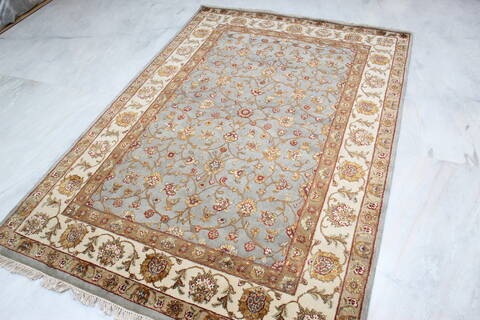 Jaipur Blue Hand Knotted 50 X 73 Area Rug 905-139965 Image 4