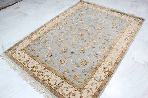 Jaipur Blue Hand Knotted 50 X 71 Area Rug 905-139966 Image 4