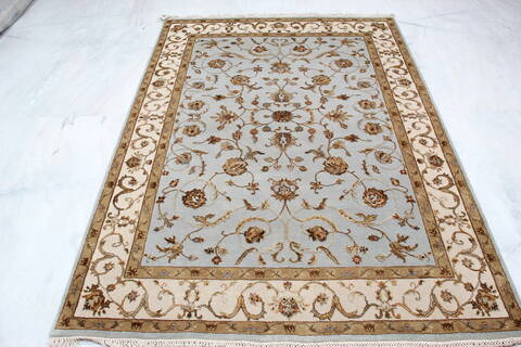 Jaipur Blue Hand Knotted 50 X 71 Area Rug 905-139966 Image 5