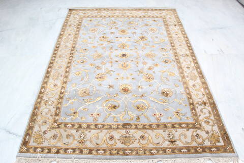 Jaipur Blue Hand Knotted 51 X 71 Area Rug 905-139967 Image 1
