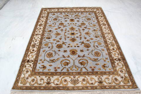 Jaipur Blue Hand Knotted 51 X 71 Area Rug 905-139967 Image 5