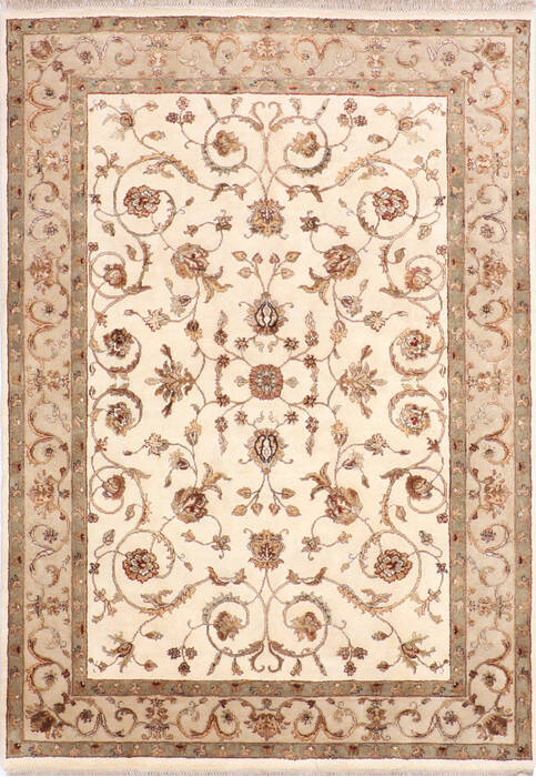 Jaipur White Hand Knotted 51 X 72 Area Rug 905-139972 Image 0