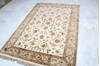 Jaipur White Hand Knotted 51 X 72  Area Rug 905-139972 Thumb 4