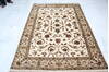 Jaipur White Hand Knotted 51 X 72  Area Rug 905-139972 Thumb 5
