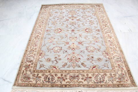 Jaipur Blue Hand Knotted 51 X 72 Area Rug 905-139974 Image 1