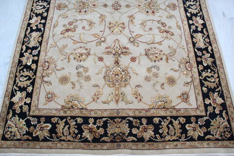 Jaipur Beige Hand Knotted 50 X 74 Area Rug 905-139976 Image 2