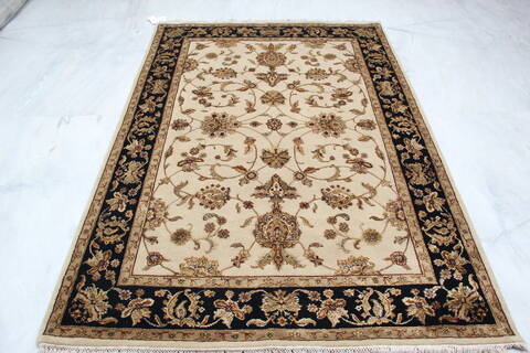Jaipur Beige Hand Knotted 50 X 74 Area Rug 905-139976 Image 5