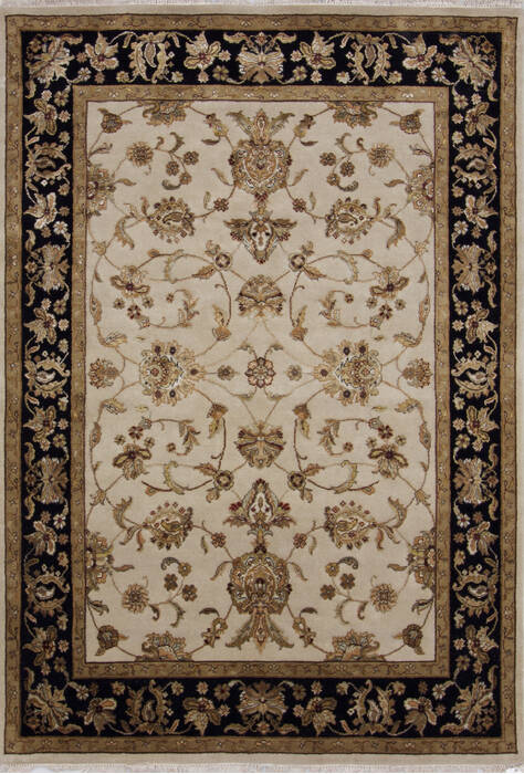 Jaipur Beige Hand Knotted 50 X 74 Area Rug 905-139976 Image 0
