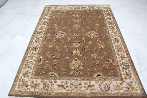 Jaipur Brown Hand Knotted 50 X 73 Area Rug 905-139979 Image 5