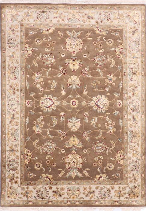 Jaipur Brown Hand Knotted 50 X 73 Area Rug 905-139979 Image 0