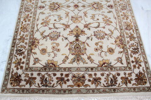 Jaipur White Hand Knotted 51 X 72 Area Rug 905-139980 Image 2