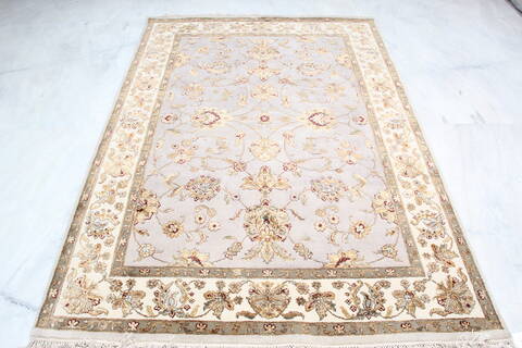 Jaipur Grey Hand Knotted 51 X 73 Area Rug 905-139981 Image 1
