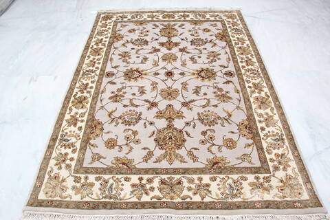 Jaipur Grey Hand Knotted 51 X 73 Area Rug 905-139981 Image 5