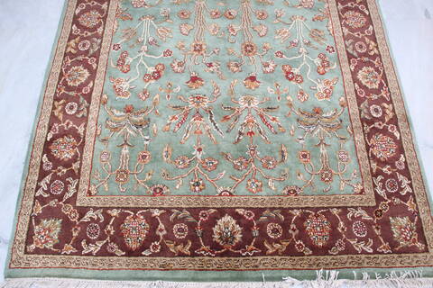 Jaipur Green Hand Knotted 410 X 71 Area Rug 905-139983 Image 2